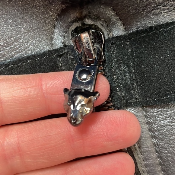 Marc Cain wedges sherpa suede buckle ankle boots - Picture 8 of 12